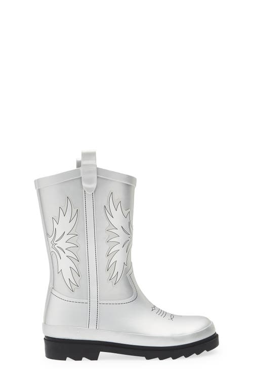 Tucker + Tate Kids' Raindrop Rain Boot In Silver