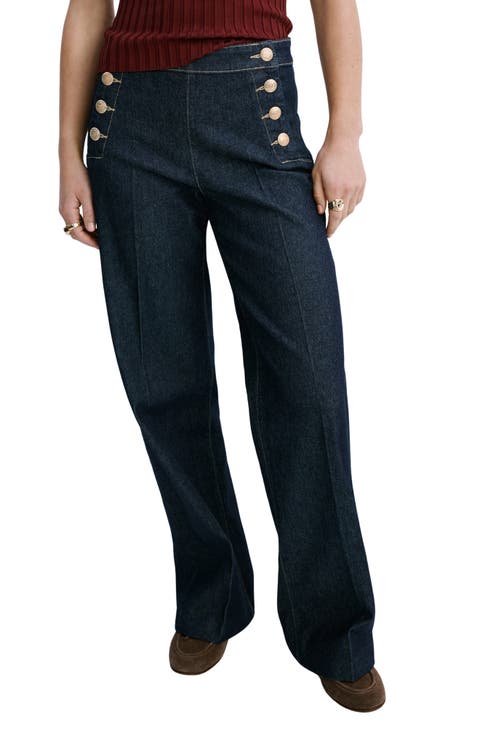 Sailor Wide Leg Jeans (Open Blue)