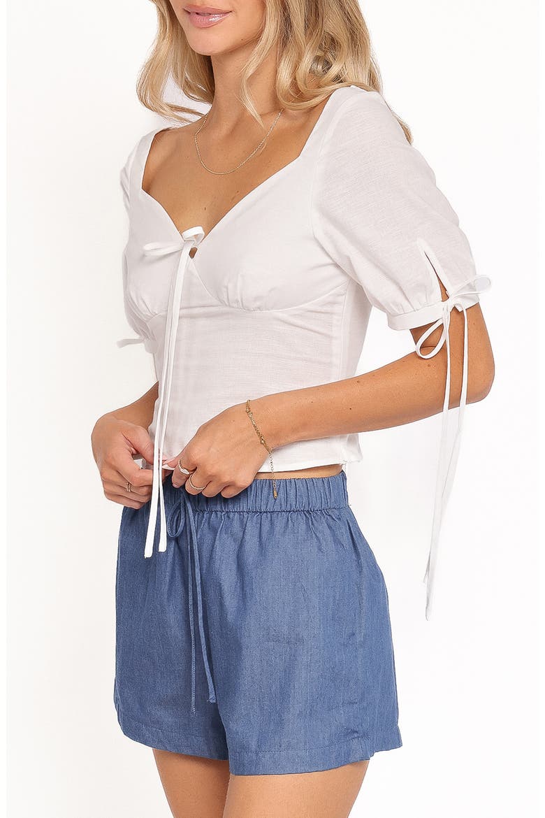 Eithne Sweetheart Neck Top, Alternate, color, WHITE