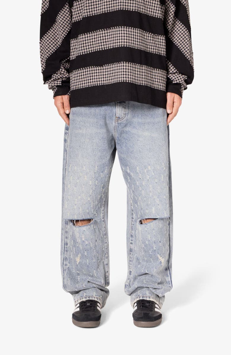 mnml Ultra Baggy Ripped Distressed Jeans, Main, color, 