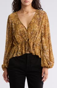 L'AGENCE Pixie Drawstring Blouse