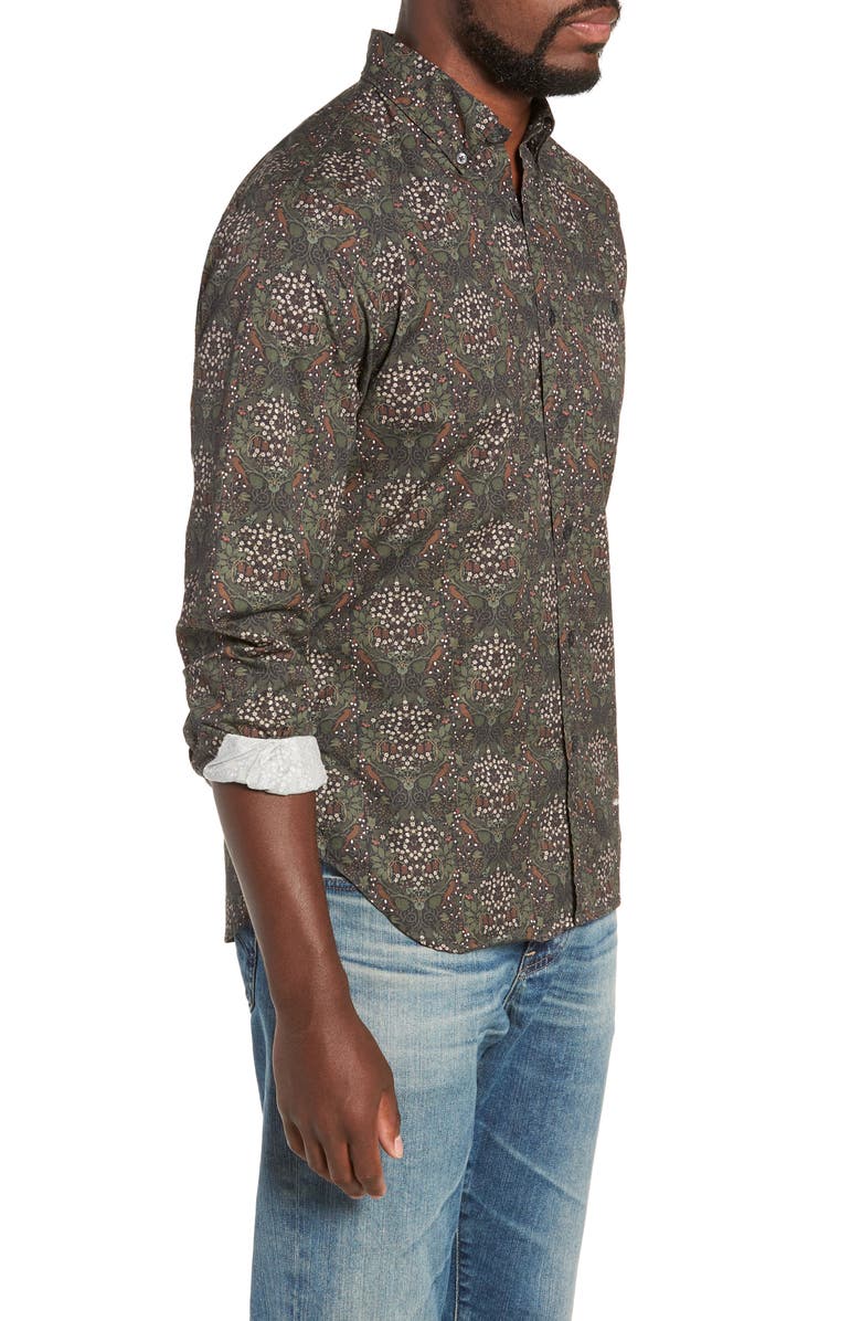 Todd Snyder Classic Fit Thomas Mason Floral Sport Shirt, Alternate, color, 