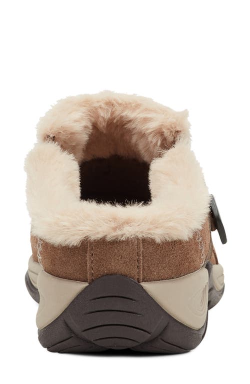 Easy Spirit Elinn Faux Shearling Mule In Brown