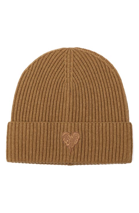 Heart Logo Rib Beanie