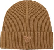 AllSaints Heart Logo Rib Beanie