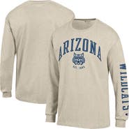 Champion Men's Champion Heather Oatmeal Arizona Wildcats Neutral Arch Long-Sleeve T-Shirt