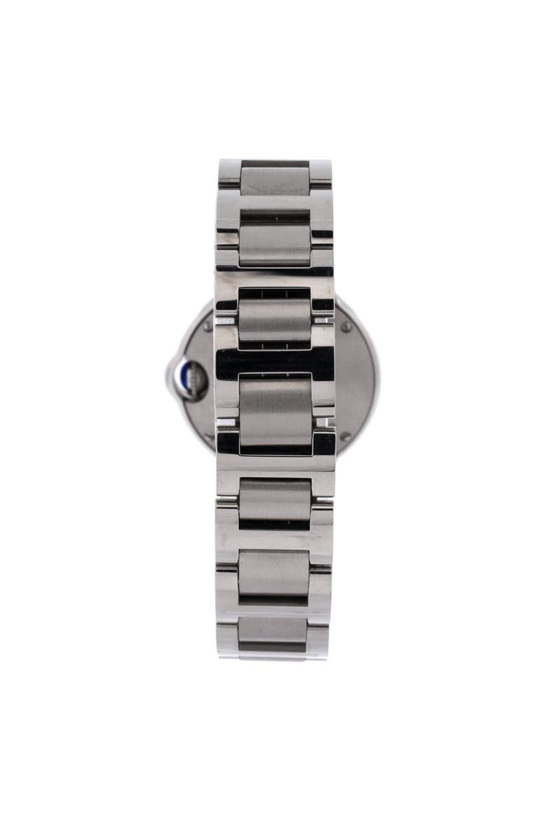 Ballon Bleu de Cartier Quartz Watch Stainless Steel with Diamond Bezel 28, Alternate, color, Metallic Silver