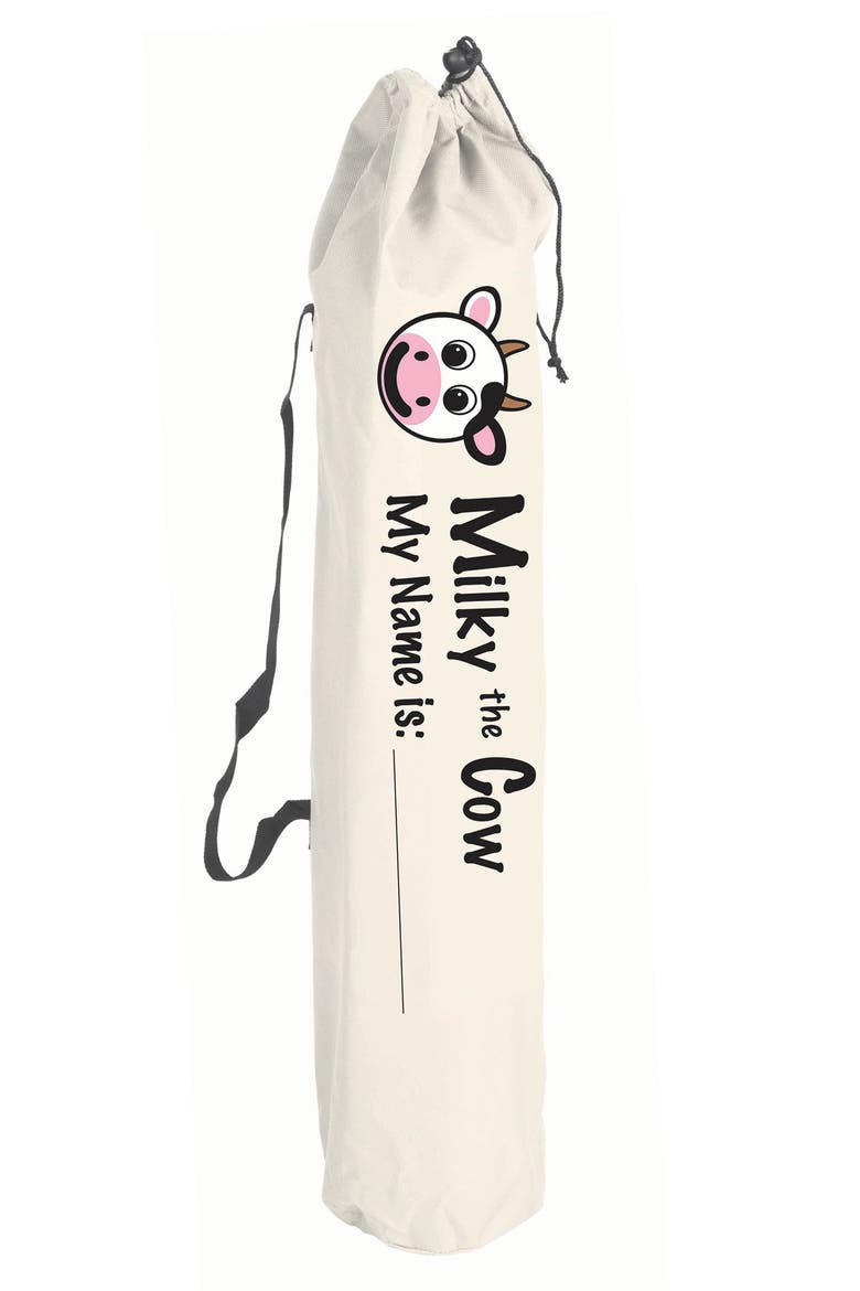 Milky the Cow Camping Chair, Alternate, color, WHITE BLACK PINK