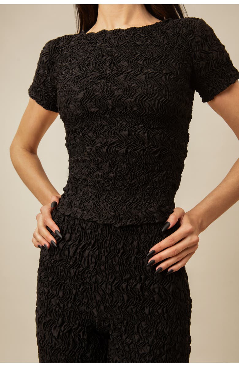 Contessa Mills Blair Cozy Elevated Cotton T-Shirt, Alternate, color, Black