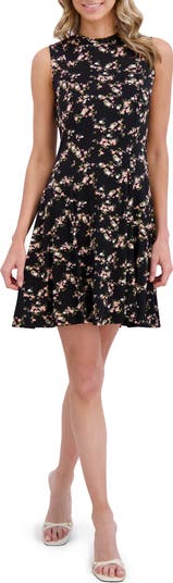 Floral Sleeveless Jersey Dress
