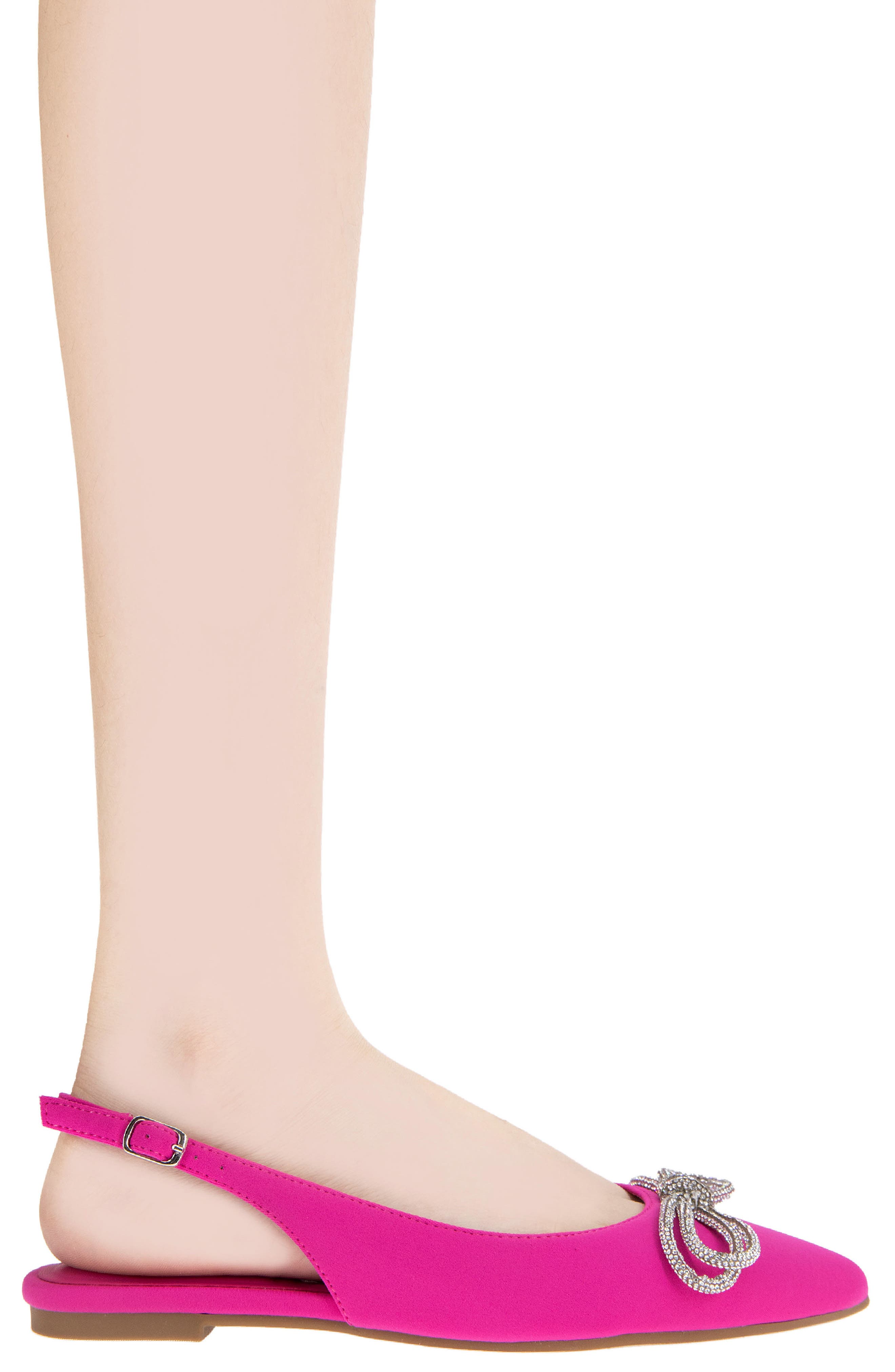 Kristin Pointed Toe Slingback Mule, Alternate, color, FUCHSIA PINK NEOPRENE