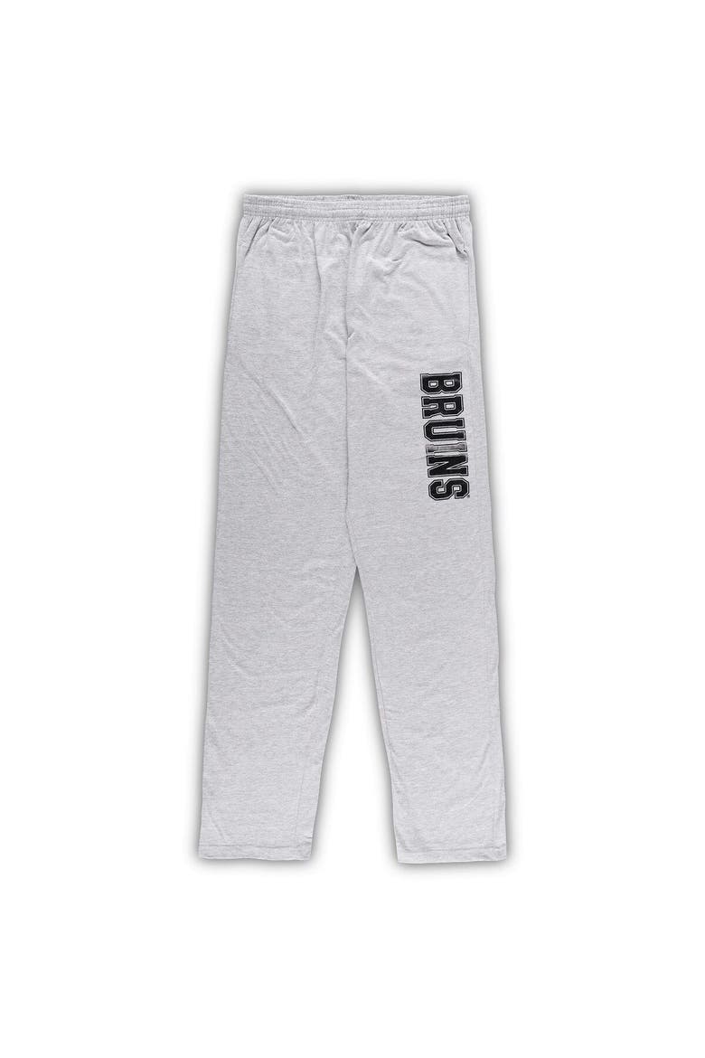 Men's Boston Bruins Black/Heather Gray Big & Tall T-Shirt & Pants Lounge Set, Alternate, color, Black