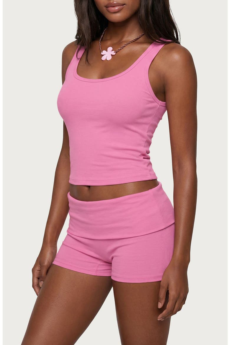 Linda Rib Scoop Neck Tank, Alternate, color, FUCHSIA
