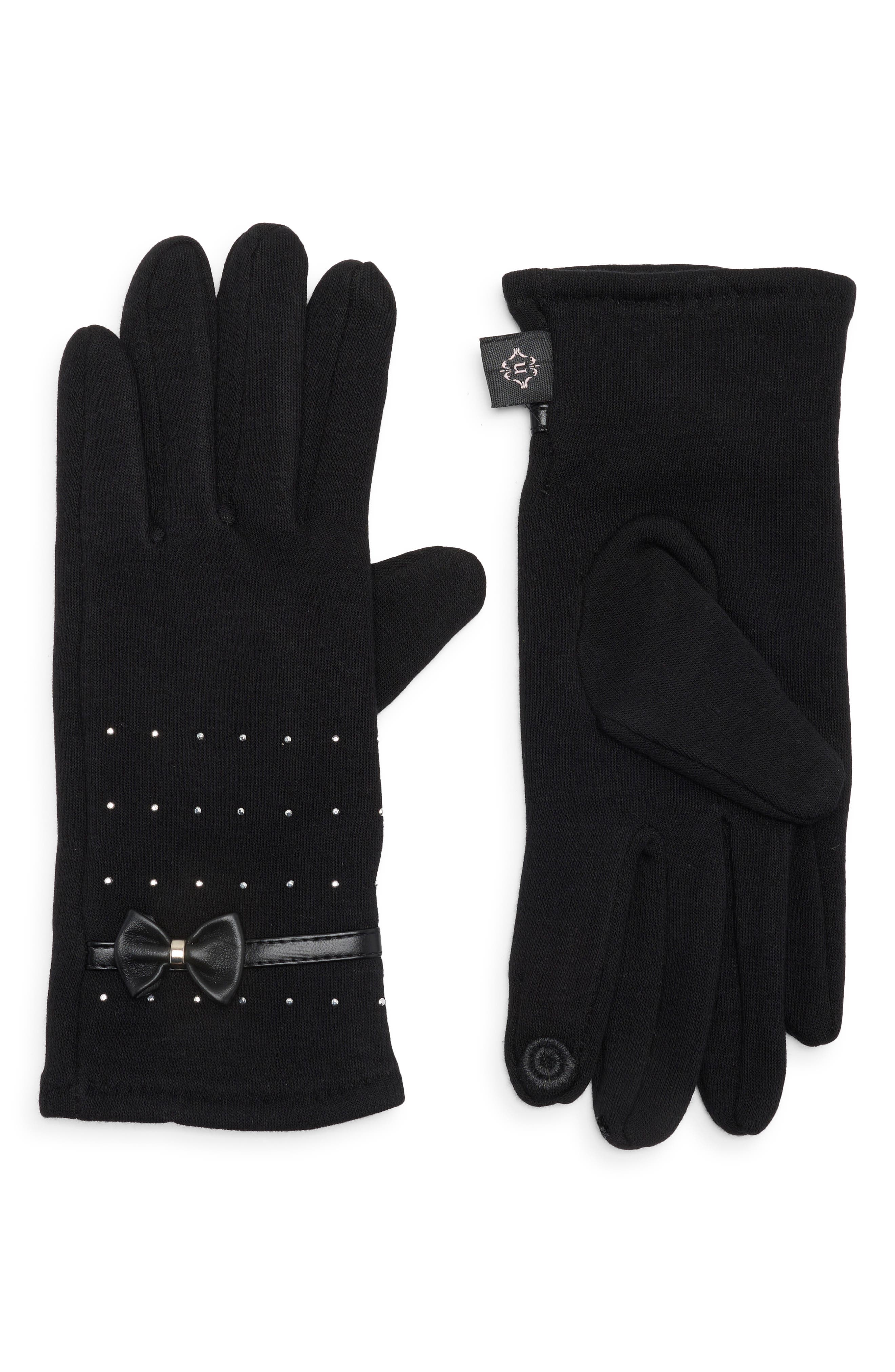 Nanette Lepore Studded Bow Gloves