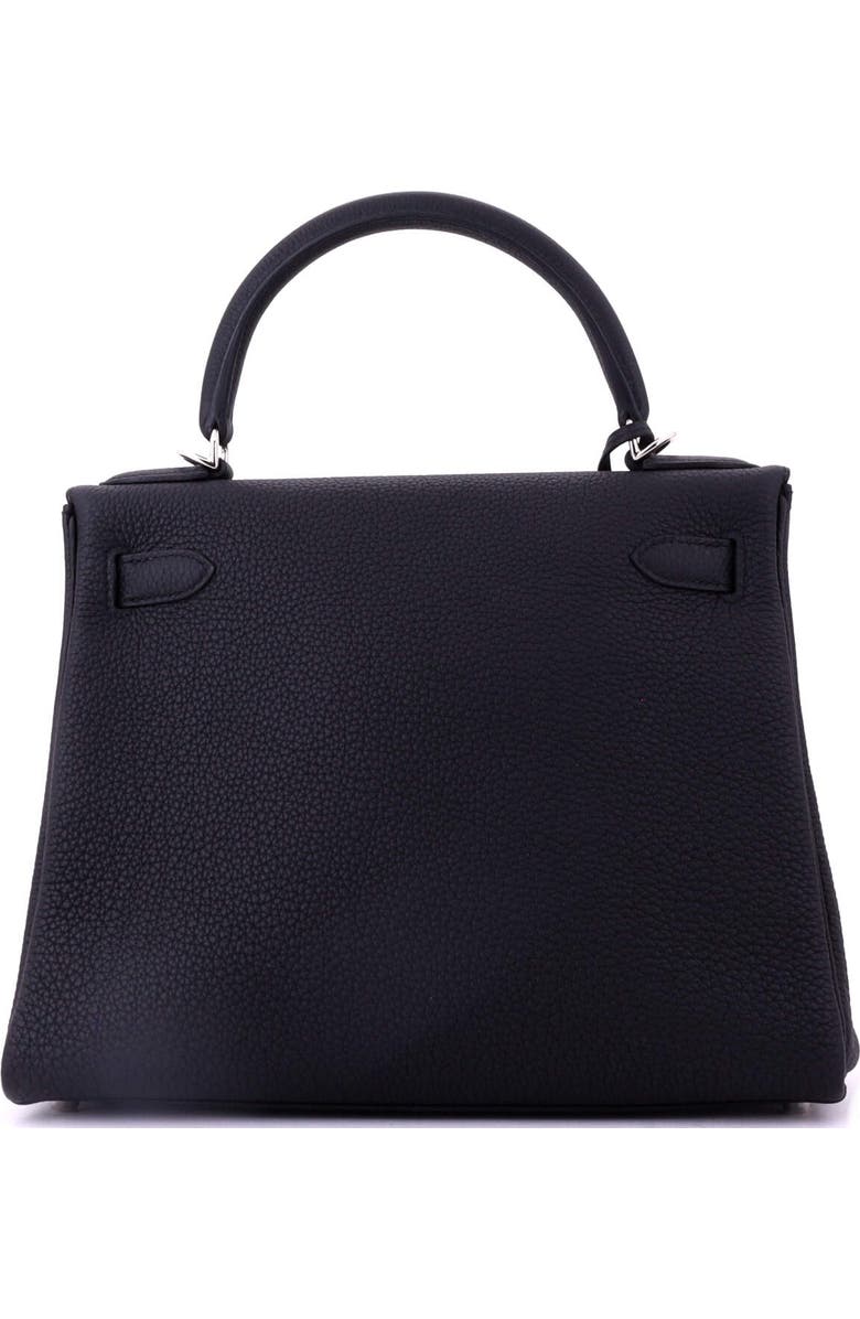 Pre-Owned Hermes Kelly Handbag Black Togo with Palladium Hardware 28, Alternate, color,