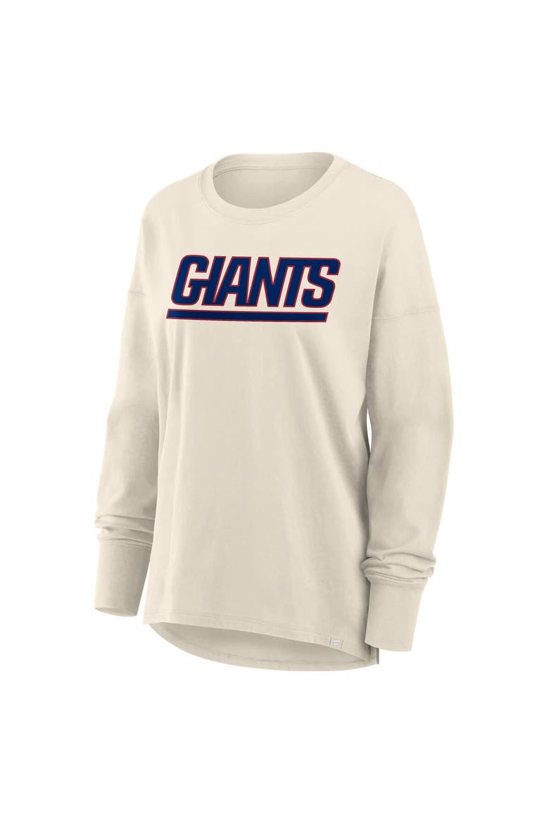 Women's Fanatics Cream New York Giants Dove Legacy Long Sleeve T-Shirt, Alternate, color, Cream