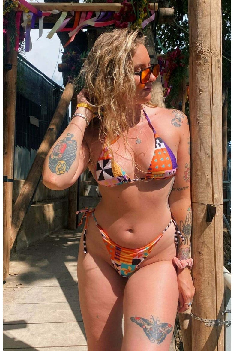 Endless Summer Tie Side Bikini Bottoms, Alternate, color, Multi