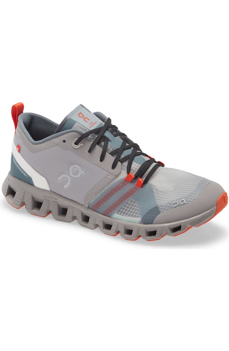 On Cloud X Shift Running Shoe, Main, color, Alloy/ Red
