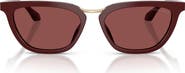 ARMANI 54mm Butterfly Sunglasses