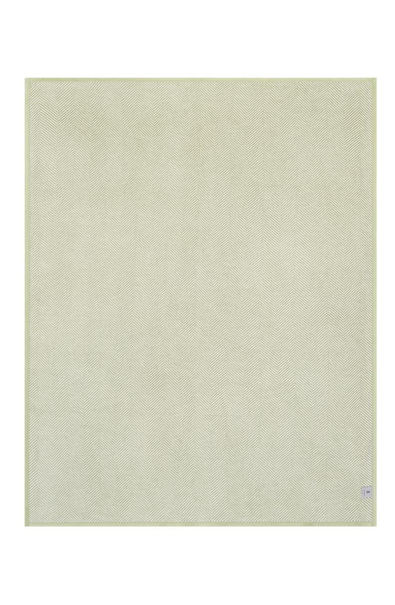 ChappyWrap Harborview Herringbone Throw Blanket, Alternate, color, Green