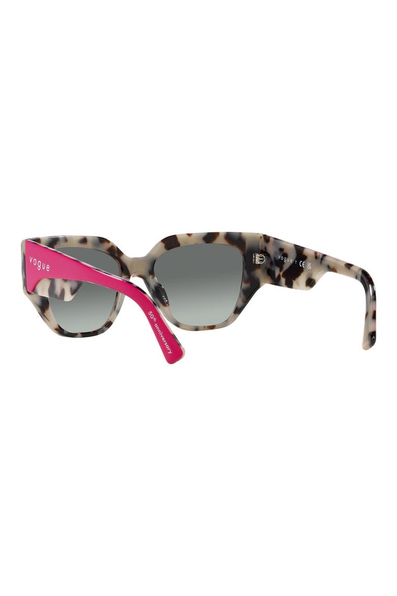 52mm Gradient Irregular Sunglasses, Alternate, color, GRADIENT GREY