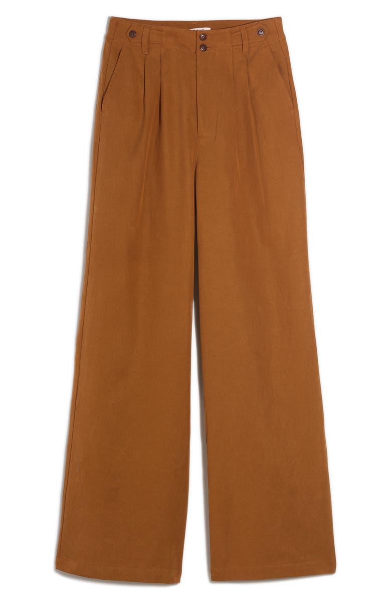Madewell Harlow Wide Leg Pants, Alternate, color, Acorn