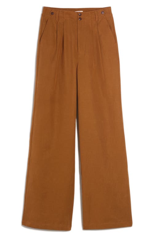 Madewell Harlow Wide Leg Pants In Acorn