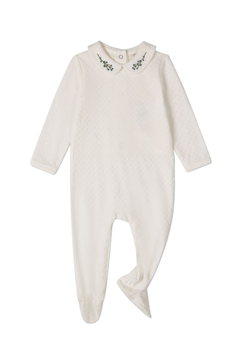 Baby  Blue Buds Sweetest Bloom Footie, Main, color, Blue