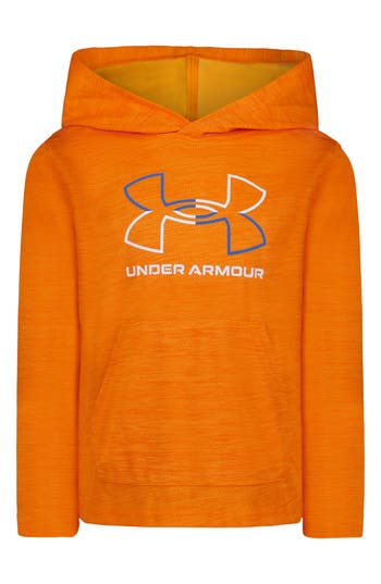 Under Armour Kids' Twist Mesh Graphic Hoodie In Orange