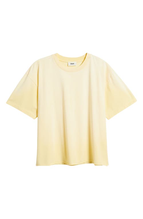 Elwood Core Oversize Organic Cotton Jersey T-shirt In Yellow
