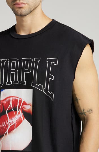 Sleeveless Graphic Muscle Tee