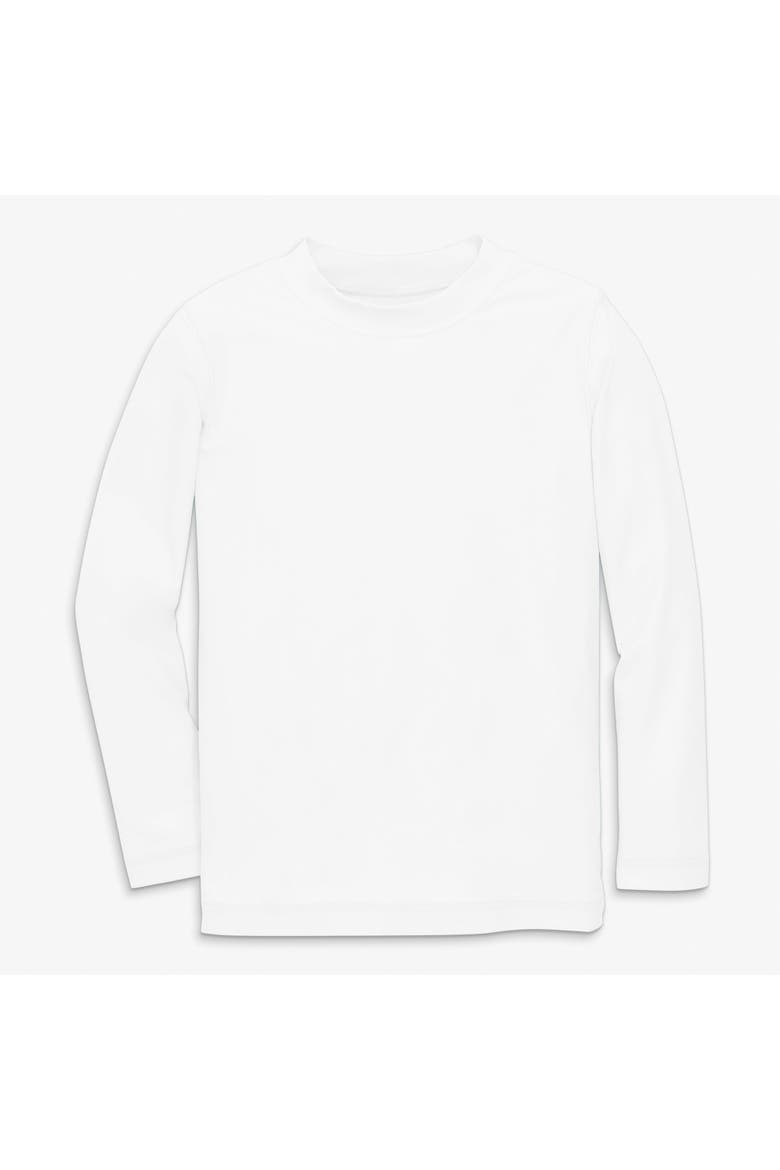 Kids Long Sleeve Rash Guard, Main, color, White Cloud