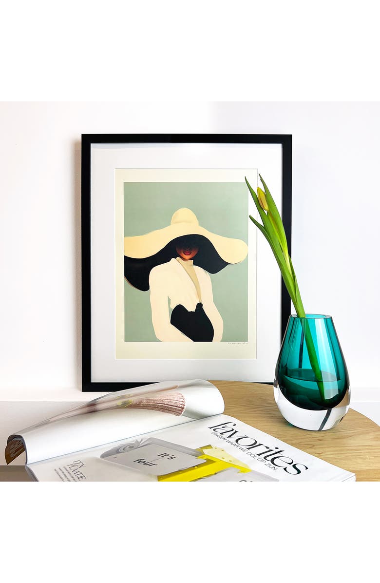 CLOUDNOLA Drop Glass Vase, Alternate, color, Blue