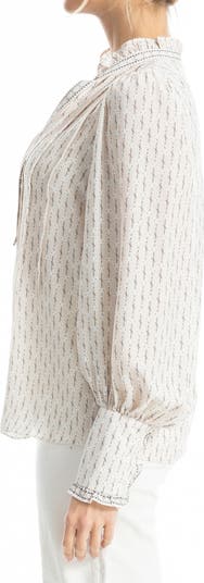 Ruffle V-Neck Long Sleeve Top