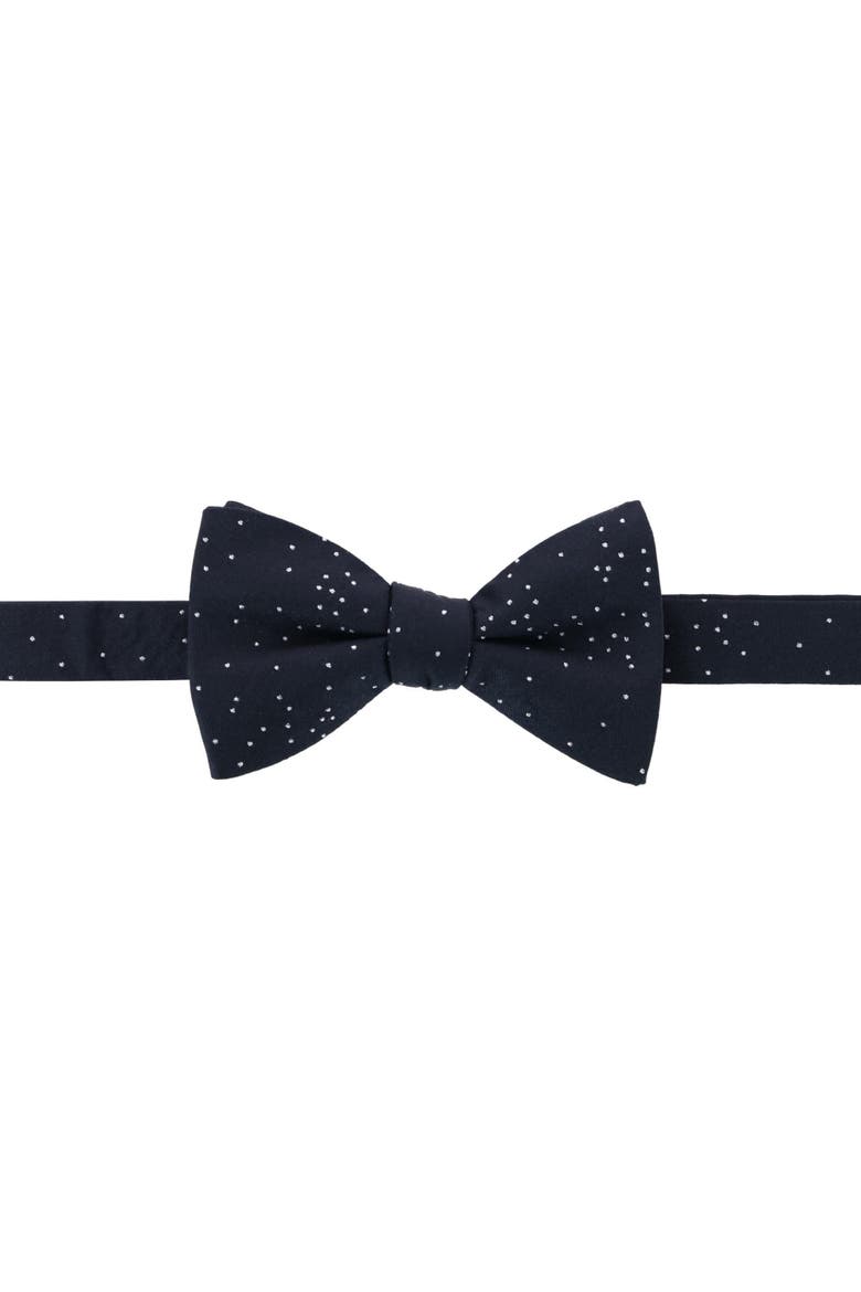 Mystere Metallic Star Light Cummerbund & Bow Tie Bundle, Alternate, color, Black