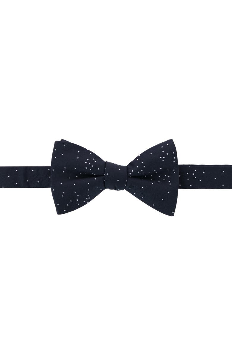 Trafalgar Mystere Metallic Star Light Cummerbund & Bow Tie Bundle, Alternate, color, Black