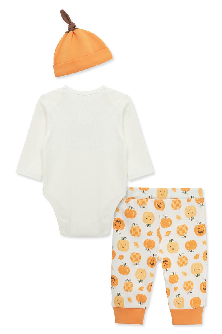 Kids' My First Halloween 3-Piece Bodysuit, Pants & Hat Set, Alternate, color, ORANGE