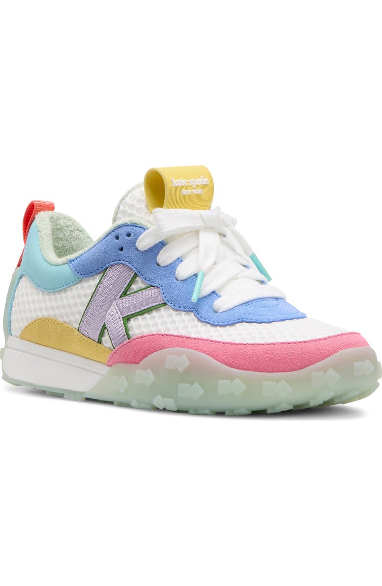 Kate Spade New York k as in kate low top sneaker, Main, color, Gossamer Blue Multi