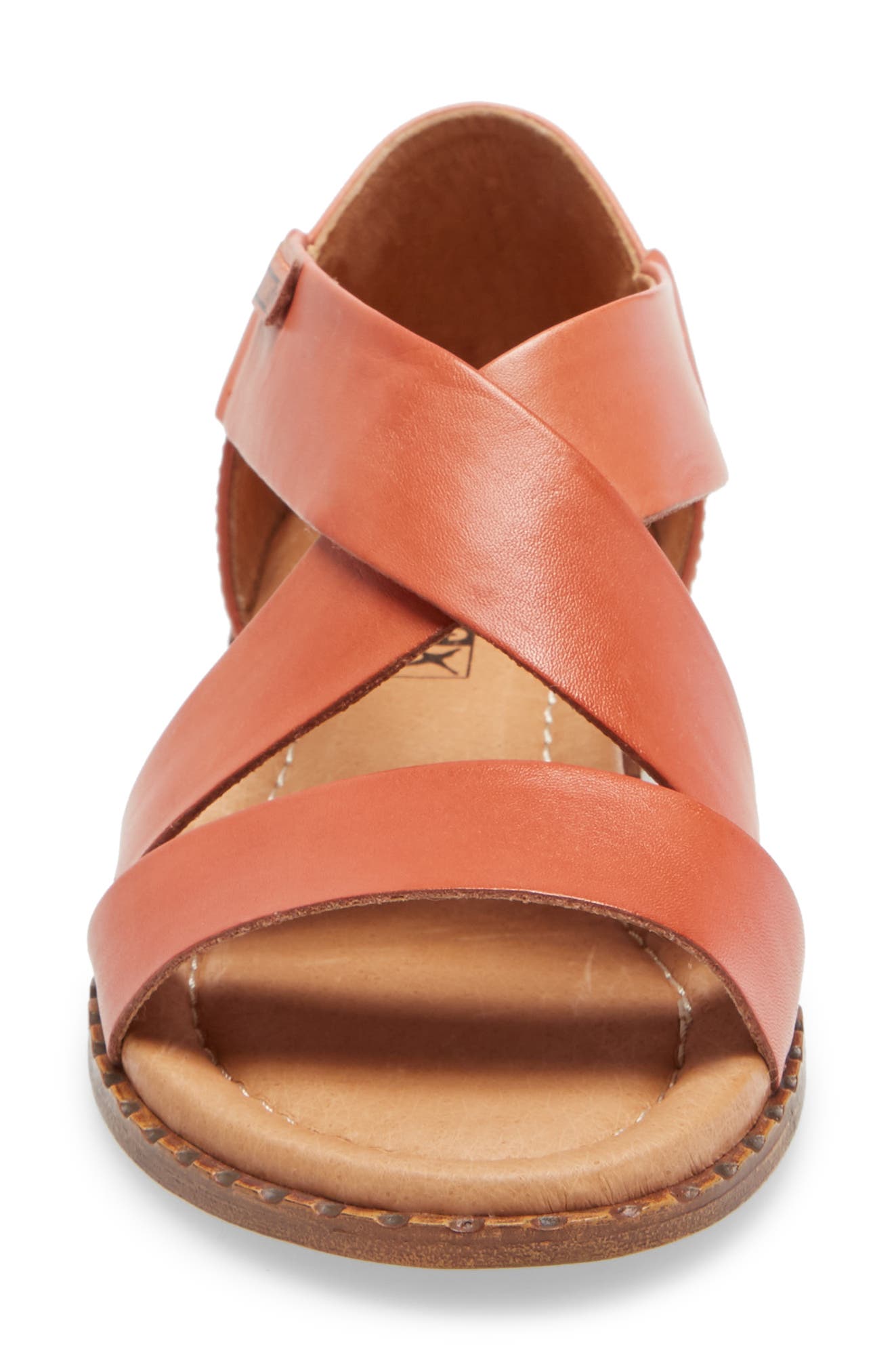 Algar Sandal, Alternate, color, SCARLET LEATHER