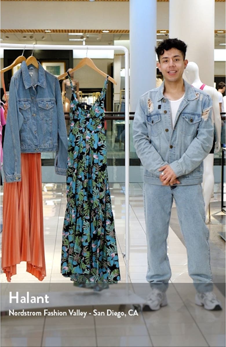 Floral Back Cutout Midi Dress, sales video thumbnail