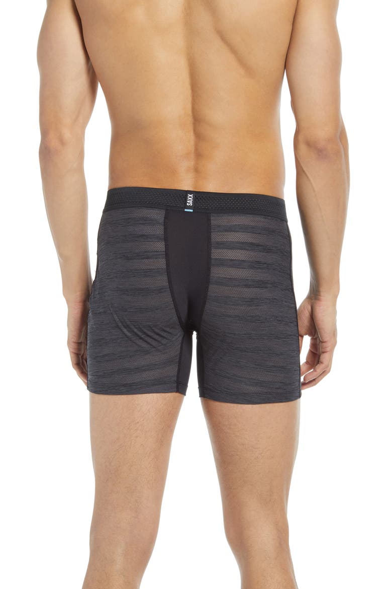 DropTemp™ Cooling Mesh Relaxed Fit Boxer Briefs, Alternate, color, BLACK HEATHER