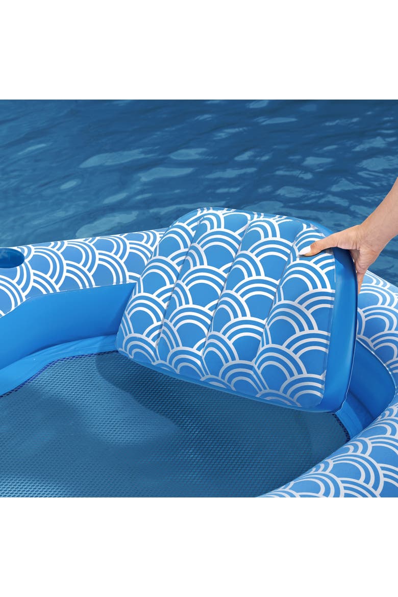 Comfort Plush Inflatable Lounge, Alternate, color, Blue
