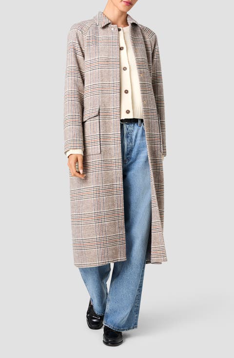 Sutton Plaid Tailored Coat