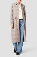 French Connection Sutton Plaid Tailored Coat