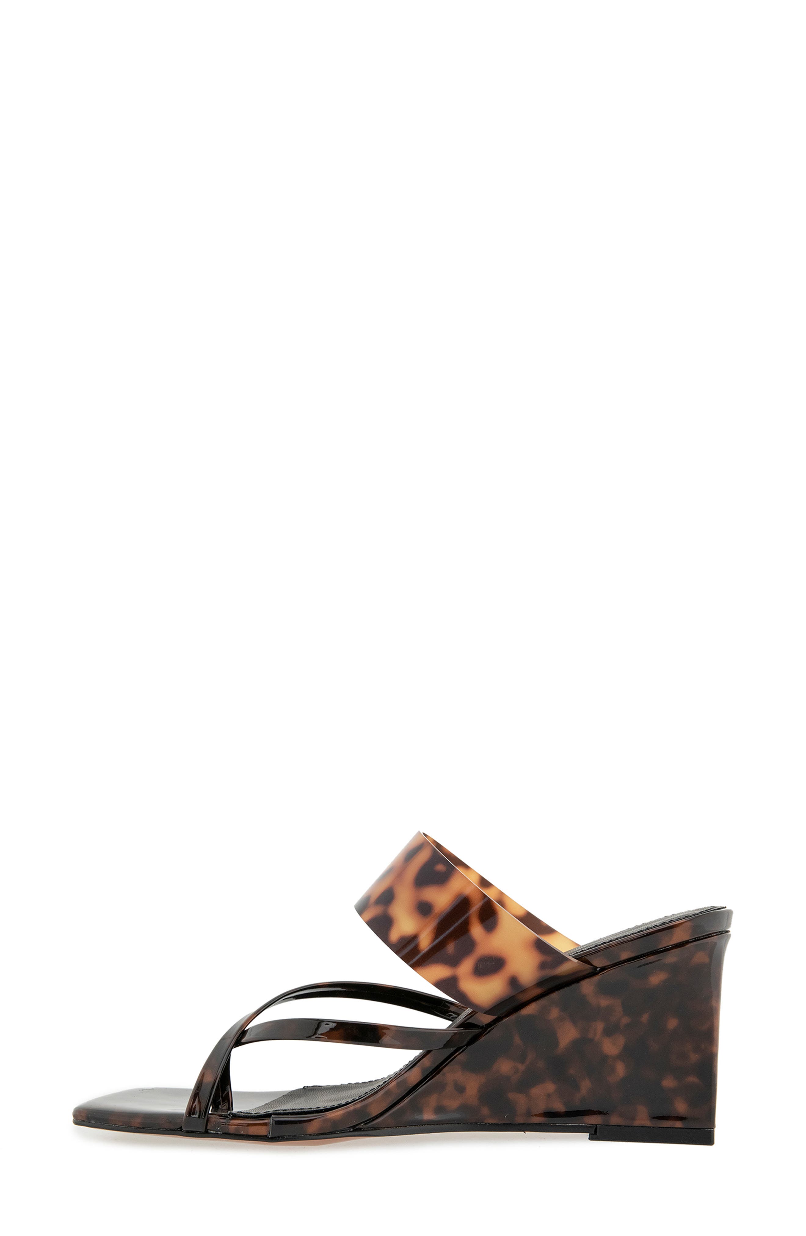 Rebecca Minkoff Danica Wedge Slide Sandal, Alternate, color, Tortoise