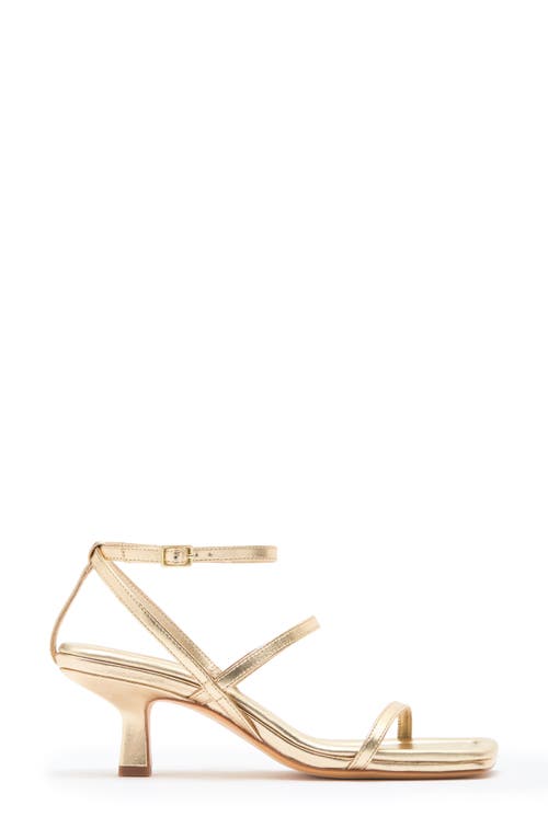 Vince Callie Kitten Heel Sandal In Gold