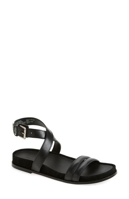 Shop Madewell The Caro Ankle Wrap Sandal In True Black
