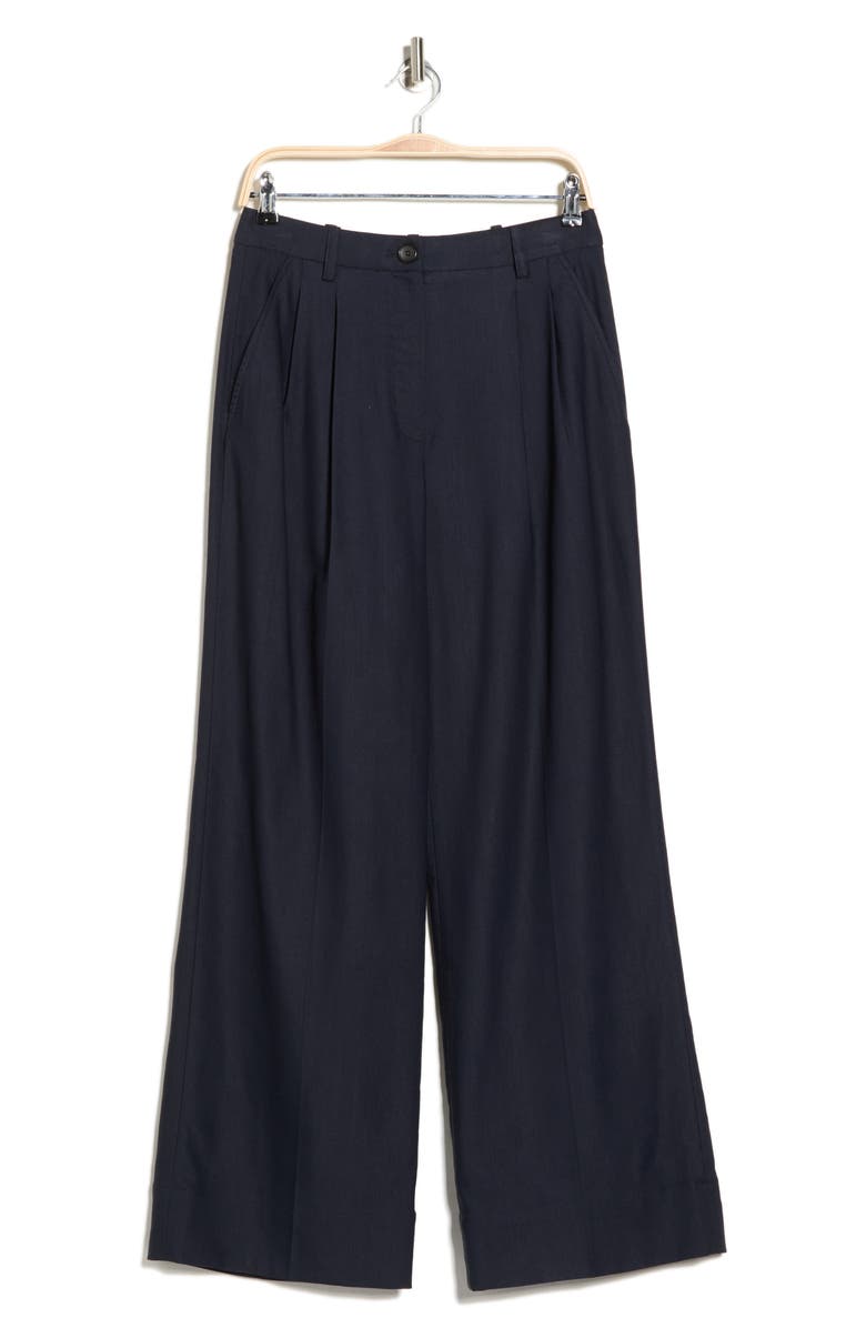 A.L.C. Tommy II Pleated Wide Leg Pants, Alternate, color, Evening Blue