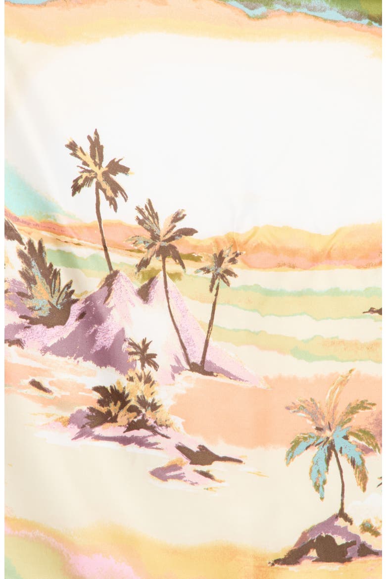 Scenic Palm Print Bandanna, Alternate, color, OLIVE MULTI