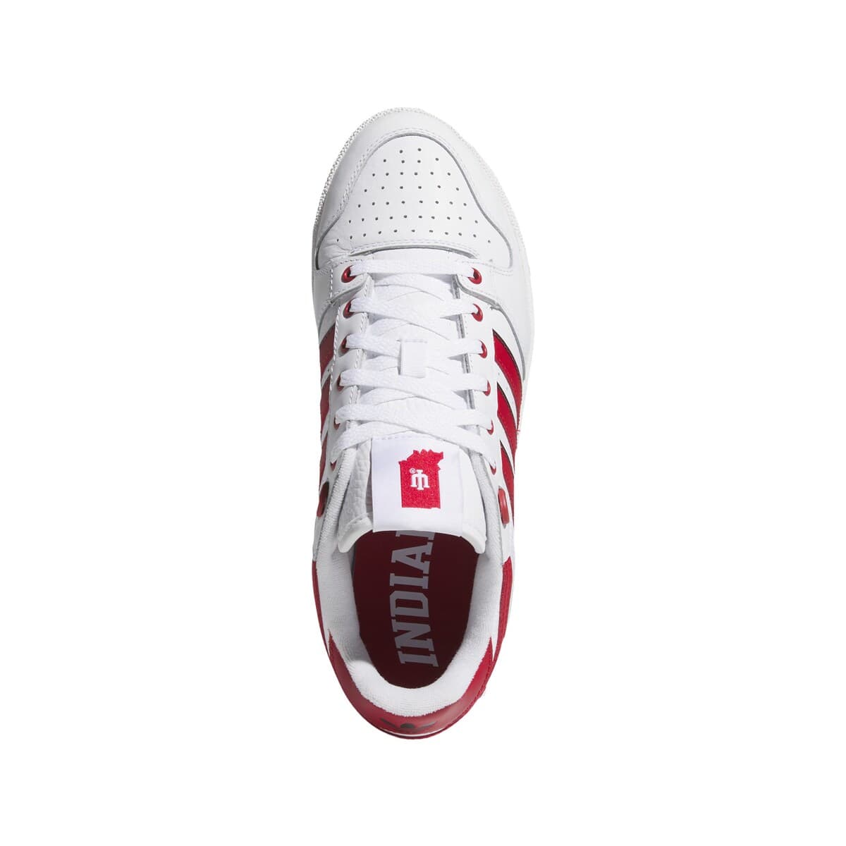 adidas Unisex adidas White/Crimson Indiana Hoosiers Centennial 85 Low Basketball Shoes, Alternate, color, White